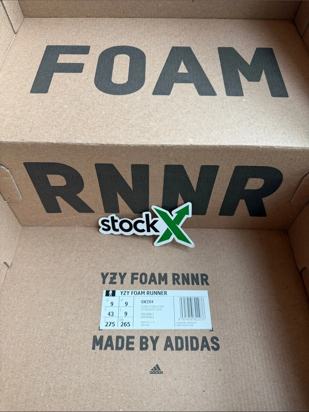 Adidas Foam Rnnr Slip-On Foam Shoes (Sand)